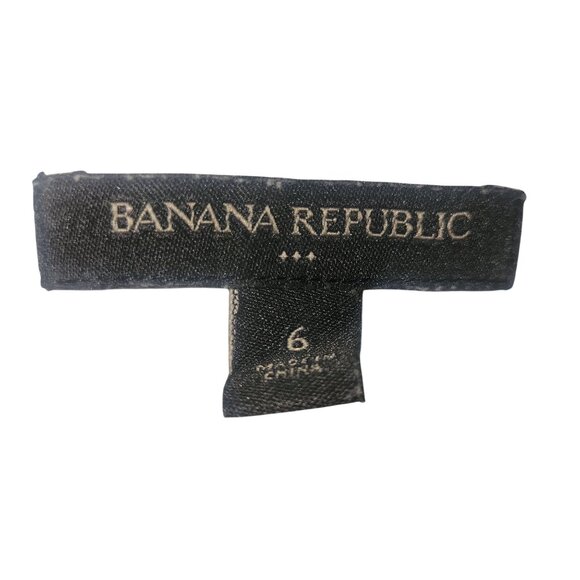 Banana Republic Womens Floral Sleeveless Wrap Dress Size 6 White & Navy Polyeste - Picture 6 of 7